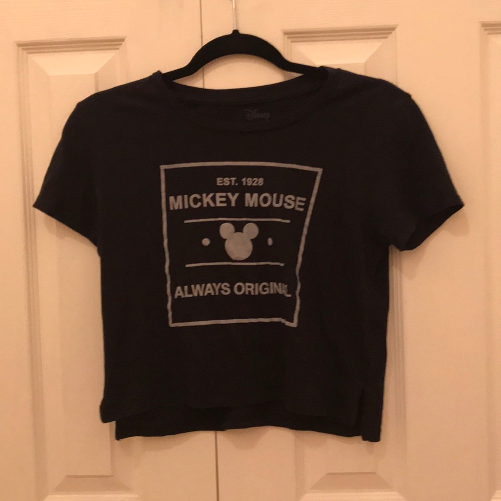 Juniors Disney Mickey Mouse crop top